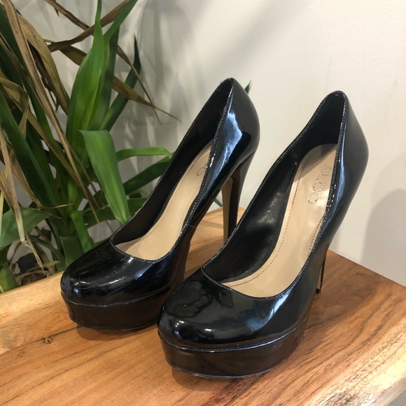 Aldo Shoes - ALDO - Black Patent Leather Pumps